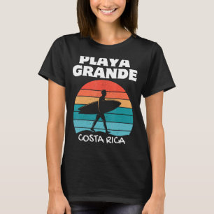 PLAYA GRANDE COSTA RICA Surf Retro Sunset Surfing T-Shirt