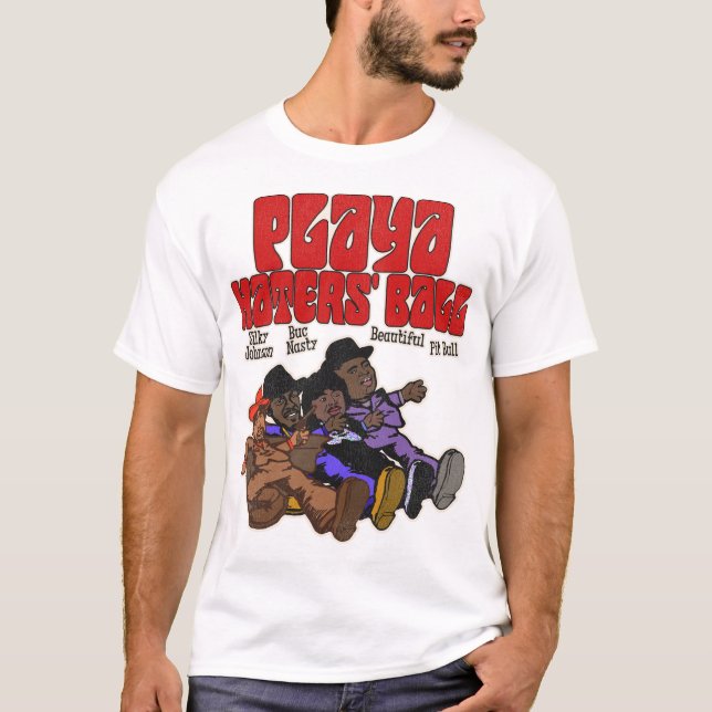 Playa Haters' Ball Pimp Walkin' - Chappelle Show T-Shirt (Front)