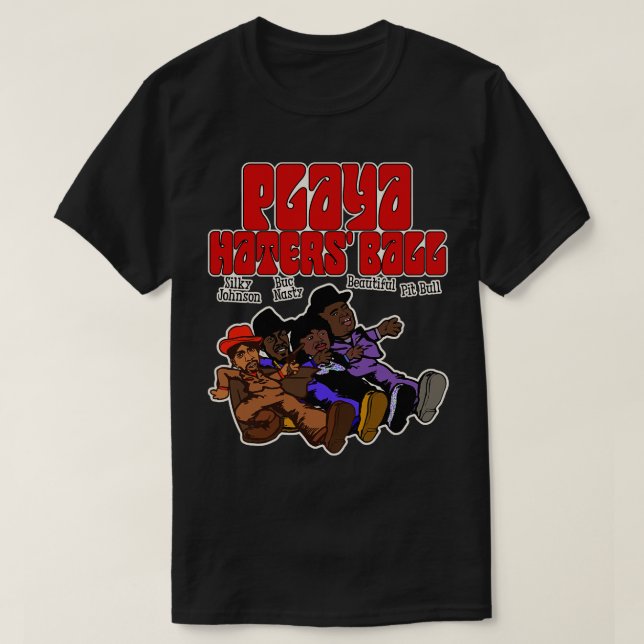 Playa Haters Ball Pimp Walkin T-Shirt (Design Front)