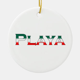 Playa (Playa del Carmen) Ceramic Ornament
