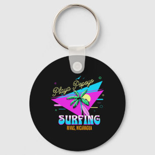 Playa Popoyo Rivas Nicaragua Map Artesanía Craft S Keychain