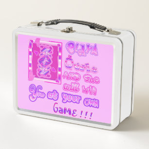 Playa queen metal lunch box