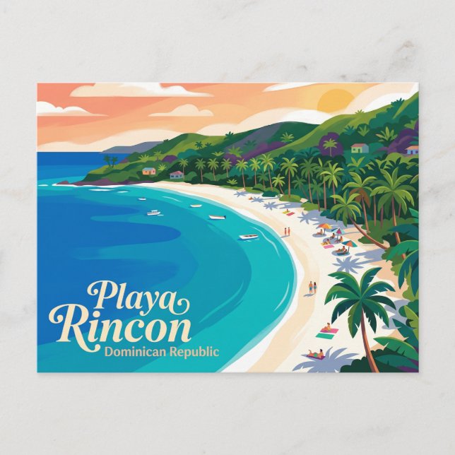 Playa Rincón Dominican Republic Postcard (Front)