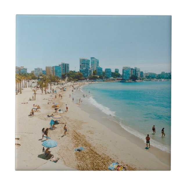 Playa San Juan - Alicante - Spain Tile (Front)