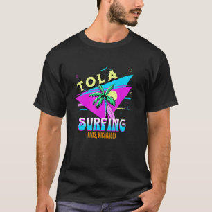 Playa Tola Rivas Nicaragua Map Artesanía Craft Sou T-Shirt
