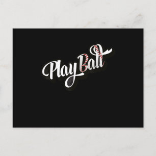 Playball Baseball And Softball Postcard