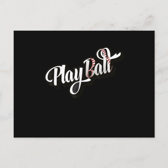 Playball Baseball And Softball Postcard (Front)