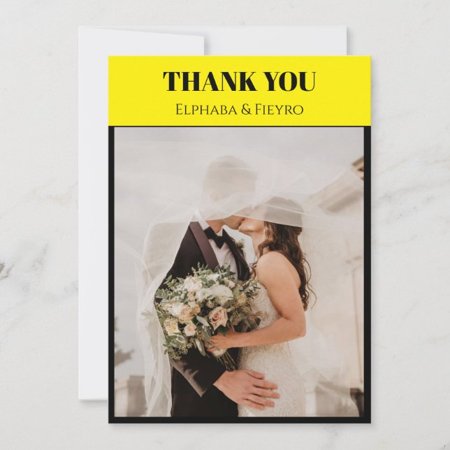 Playbill Inspired Thank You card (Front)