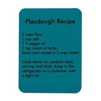 Playdough Recipe Magnet