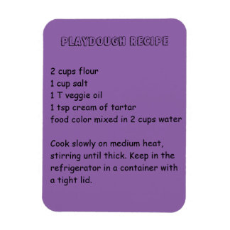 Playdough Recipe Magnet