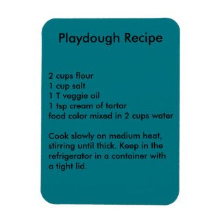 Playdough Recipe Magnet