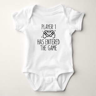 Player 1 Has Entered The Game Baby Bodysuit