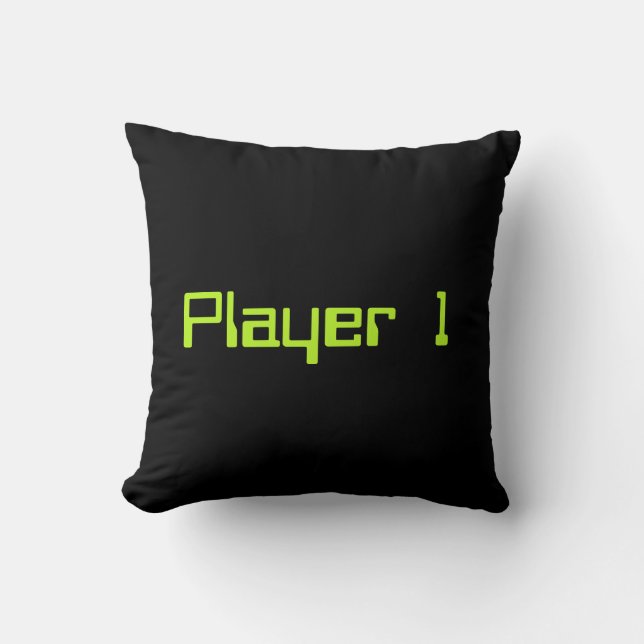 Player 1 throw pillow (Front)