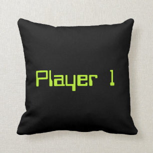 Player 1 throw pillow
