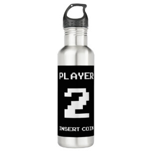 Player 2 gamer design 710 ml water bottle