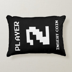 Player 2 gamer design accent pillow