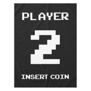 Player 2 gamer design tablecloth