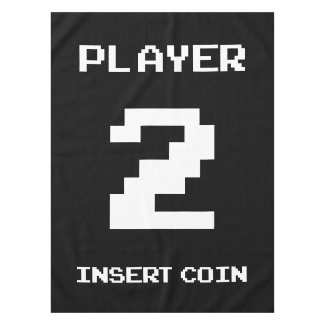 Player 2 gamer design tablecloth (Front)