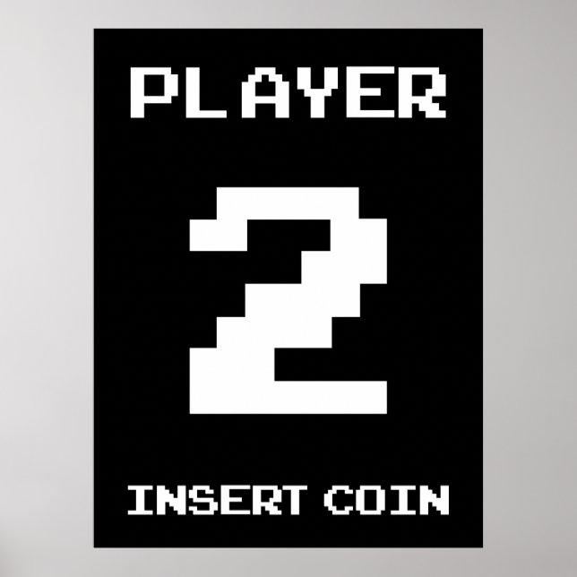 Player 2 gamer poster (Front)