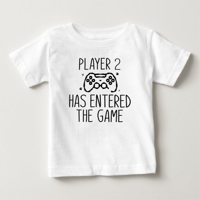 Player 2 Has Entered The Game Baby Bodysuit (Front)