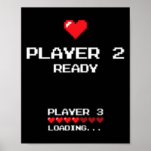 Player 2 Player 3 Loading - Retro Gaming - Poster