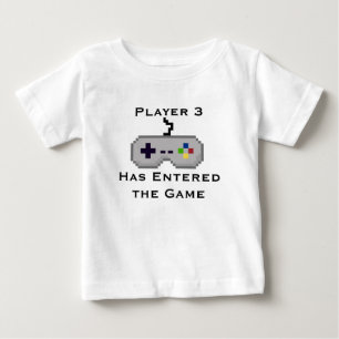 Player 3 Has Entered the Game Creeper Shirt - Grey