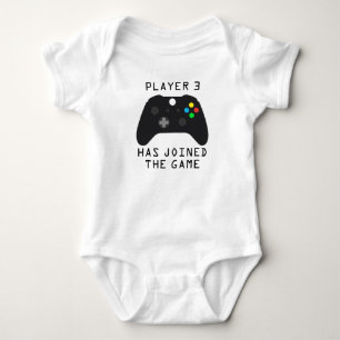 Player 3 has joined the game controller baby bodysuit