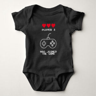 Player 3 Has Joined The Game Matching Outfit Baby Bodysuit