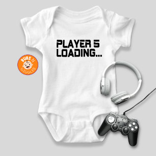 Player 5 Loading Gamer Mom Pregnancy Announcement Baby Bodysuit