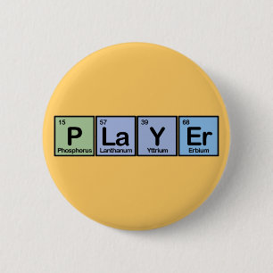 Player made of Elements 2 Inch Round Button