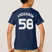 Player Name and Number Sports Jersey