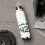 Player Number Monogram Water Bottle<br><div class="desc">Stay hydrated in style with our Player Number Monogram water bottle! Designed for athletes and sports enthusiasts, this lightweight and durable bottle features a customizable monogram with your player number. Whether you're on the field or off, show off your team spirit and stand out with this personalized accessory. Makes a...</div>