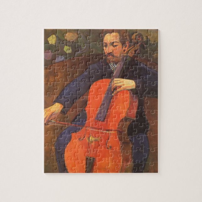 Player Schneklud Portrait by Paul Gauguin Jigsaw Puzzle (Vertical)