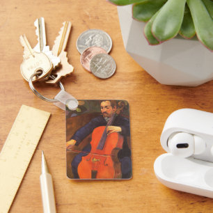 Player Schneklud Portrait by Paul Gauguin Keychain