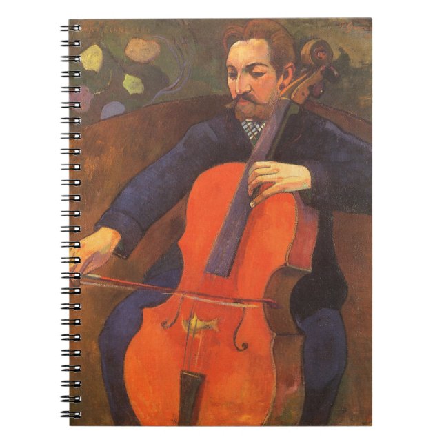 Player Schneklud Portrait by Paul Gauguin Notebook (Front)