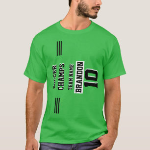 player sport soccer champs green personalized T-Shirt