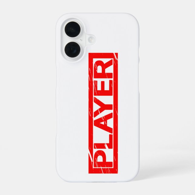 Player Stamp iPhone 16 Case (Back)