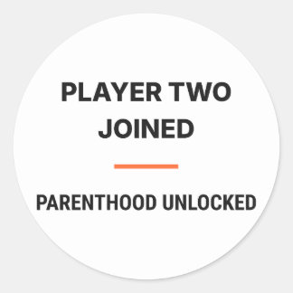 Player Two Joined Parenthood Unlocked Sticker