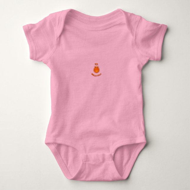 Playera de Bebé con Logo Sol Brillo Sola | Camiset Baby Bodysuit (Front)