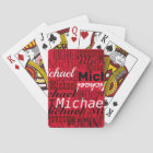 player's name custom red