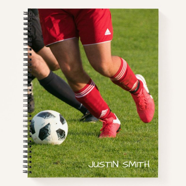 Players Soccer Ball Personalized Notebook (Front)