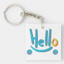 Playful Abstract Hello Pattern Art