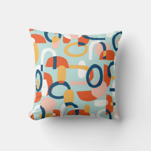 Playful Abstract Rhythm Throw Pillow