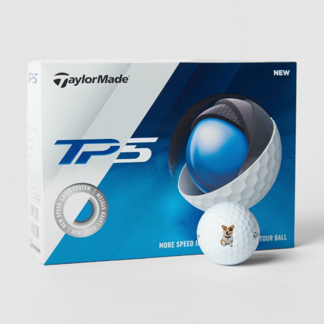 Playful Adorable Fun Corgi Golf Balls Dog Lovers (Packaging)