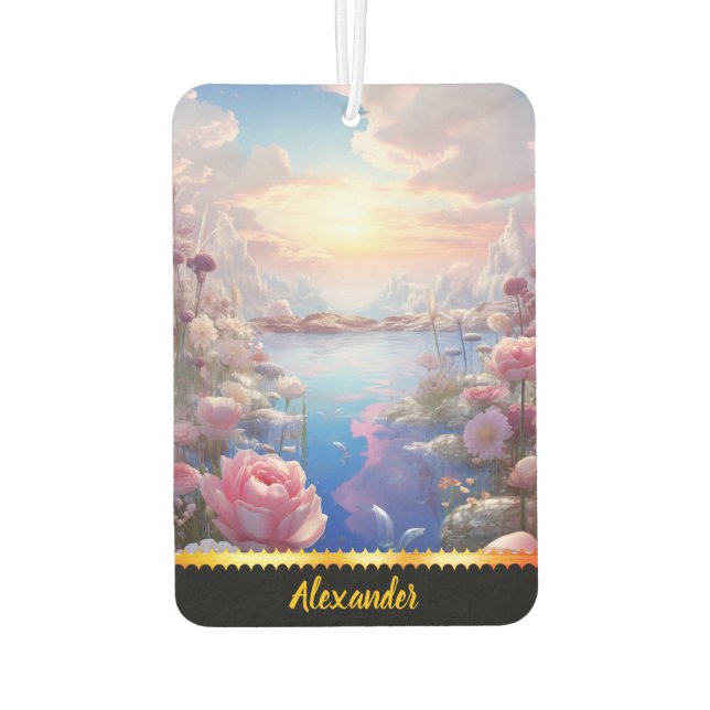 Playful air freshener with calm blooms (Back)