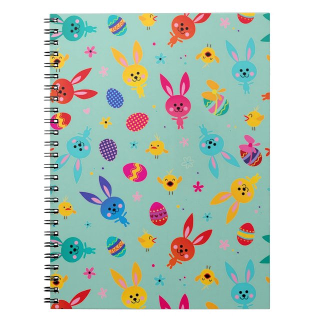 Playful and colourful design Spiral Notebook (Front)