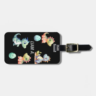 Playful and cute dinosaur Personalized Luggage Tag