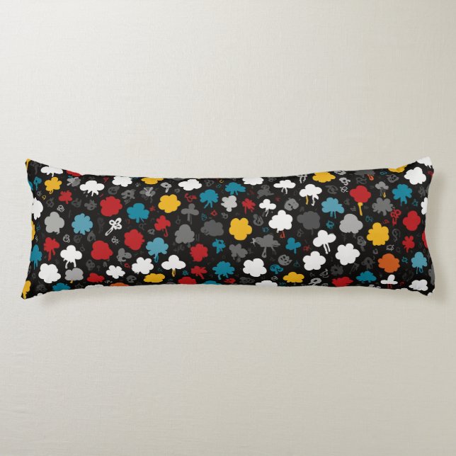 Playful and Energetic Design with Bright Accents Body Pillow (Front)