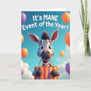 Playful Animal Gift Birthday Card