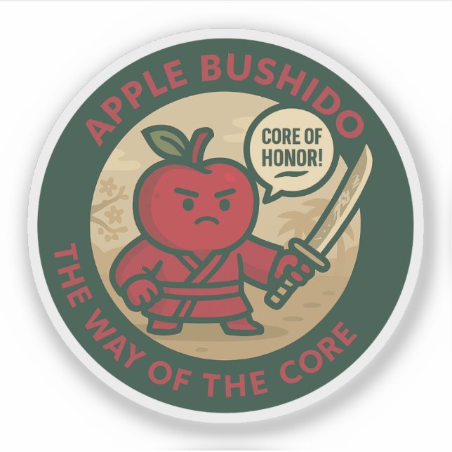 Playful Apple Samurai Discipline  (Front)